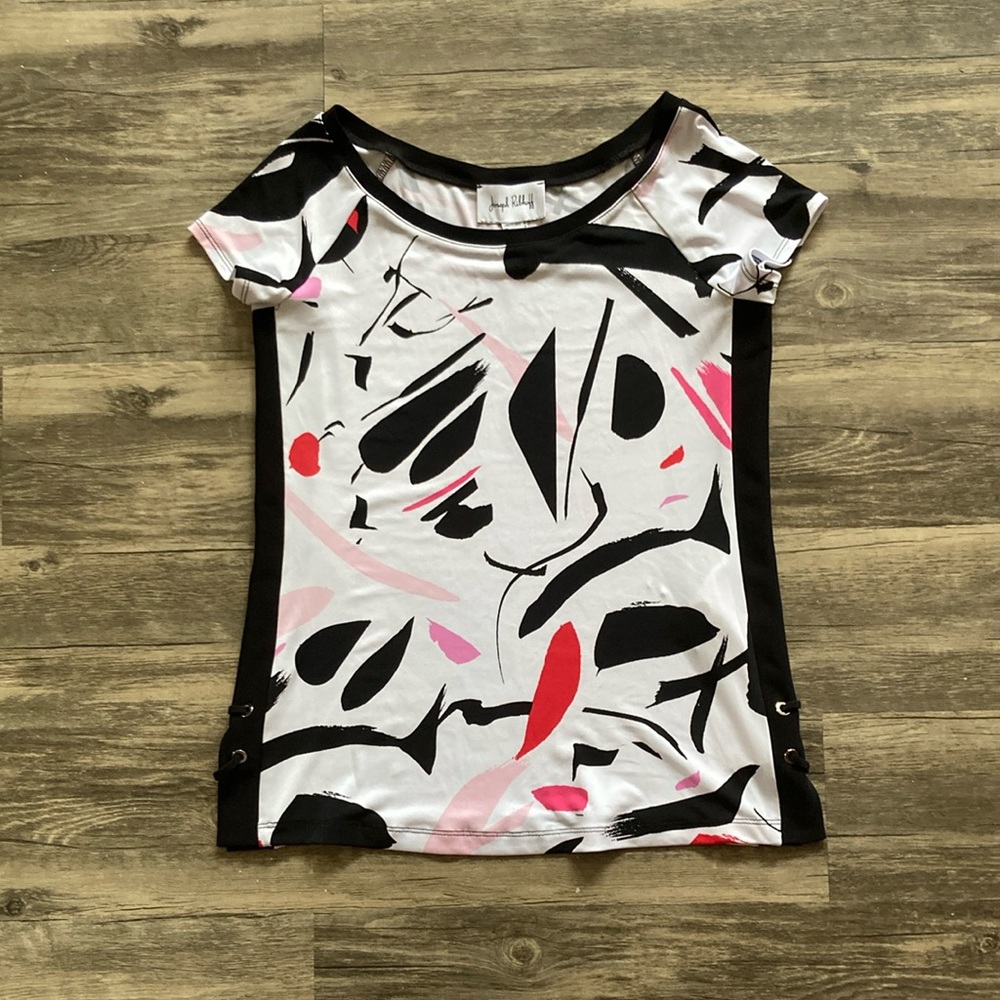 Joseph Ribkoff short sleeve shirt. Size 4